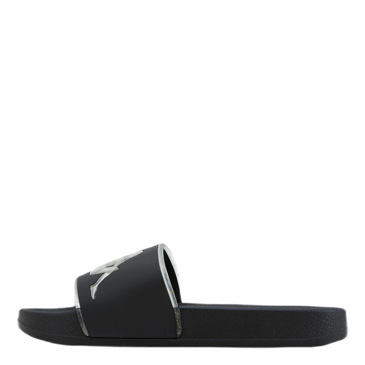 Slipper, Authentic Aqua 1 Black/Gold