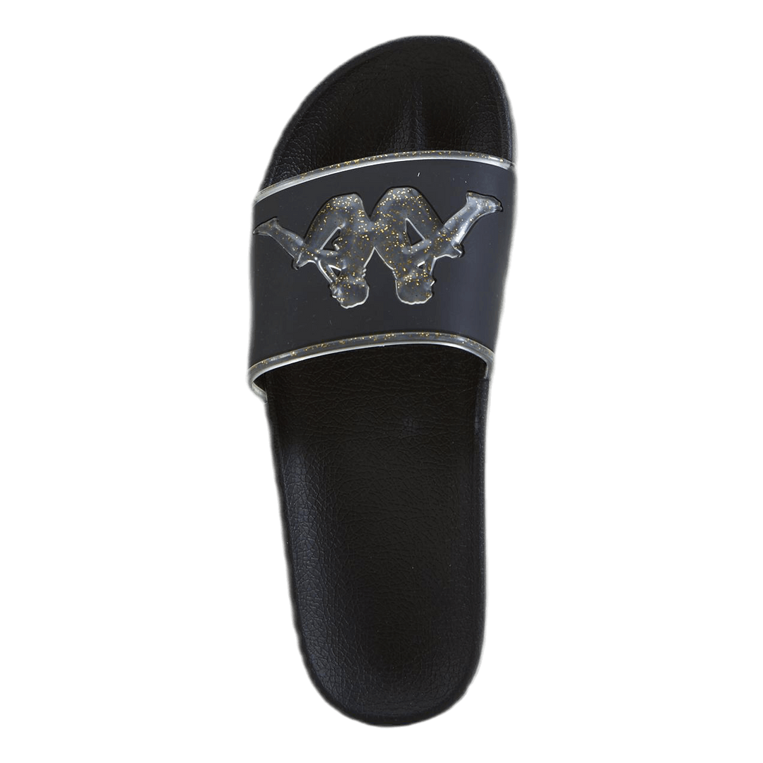 Slipper, Authentic Aqua 1 Black/Gold