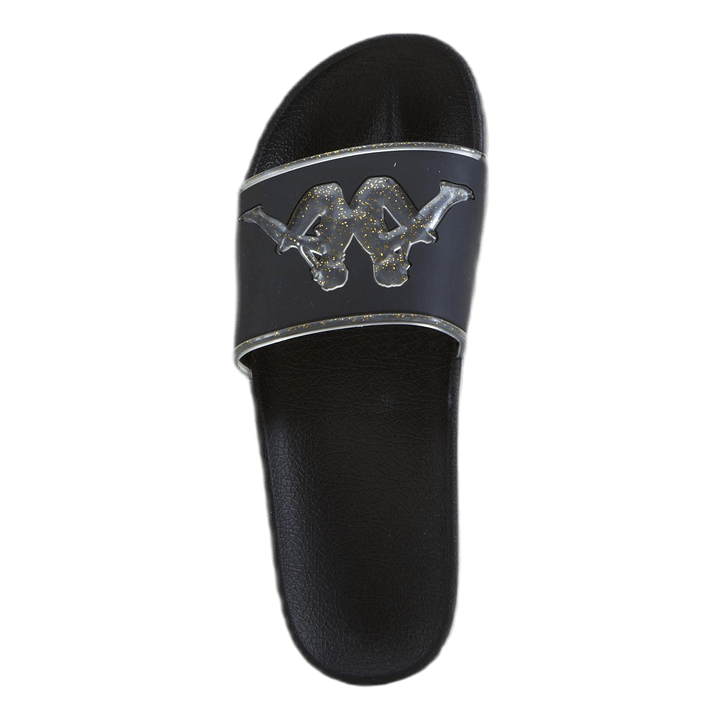 Slipper, Authentic Aqua 1 Black/Gold