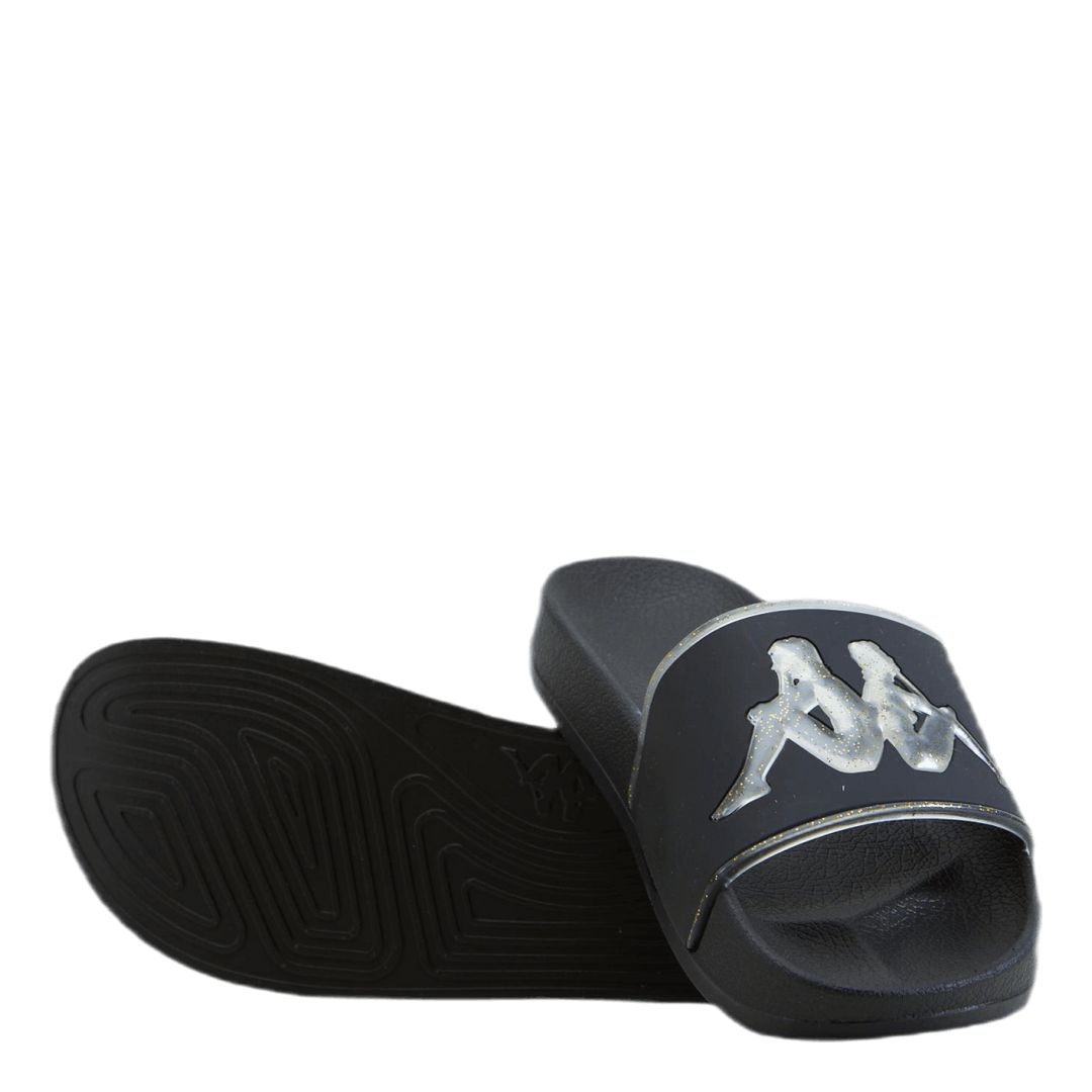 Slipper, Authentic Aqua 1 Black/Gold