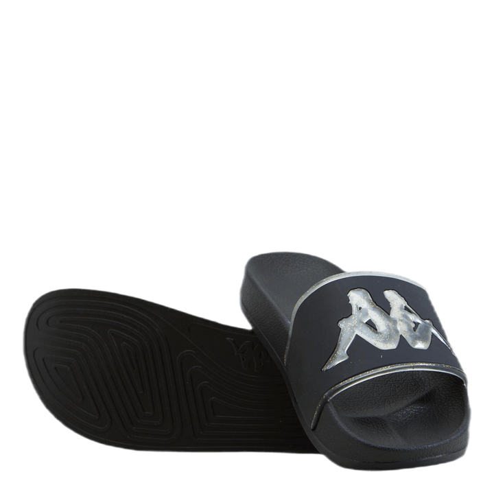 Slipper, Authentic Aqua 1 Black/Gold