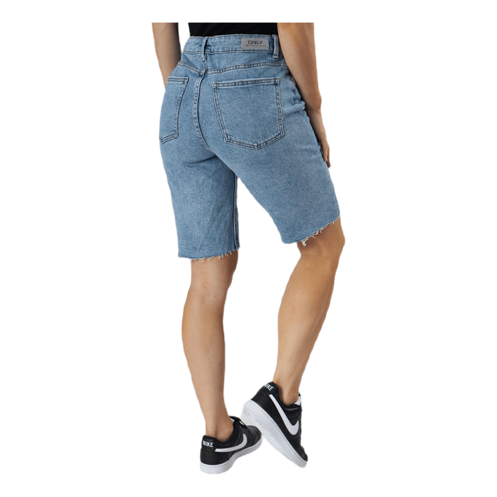 Emily Hw Long Shorts Raw Bb Mas0051 Blue