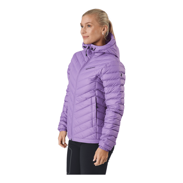 W Frost Down Hood Jacket Action Lilac