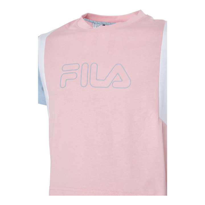 Teens Girls Samara Blocked Cro Coral Blush-blue Fog-bright Wh