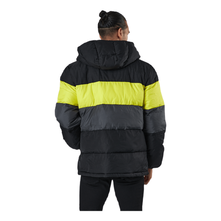 Pirro Blocked Puff Jacket Black-asphalt-sulphur Spring