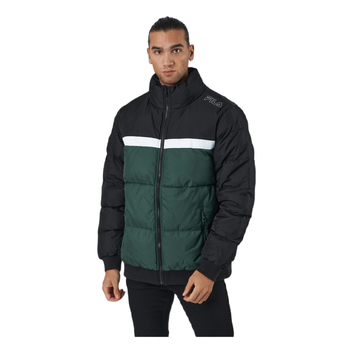 Men Oliver Puff Jacket Sycamore-black-bright White