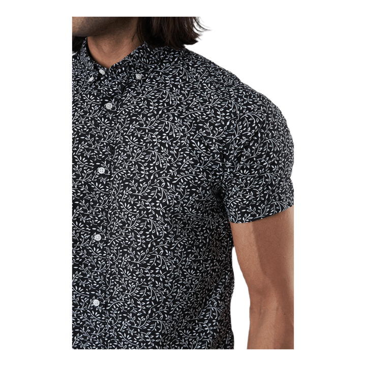 Summer Print Shirt S/s Svart