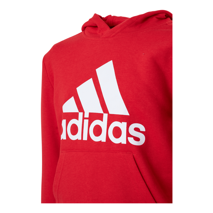 Adidas Boys Essentials Big Logo Hoodie Vivid Red / White