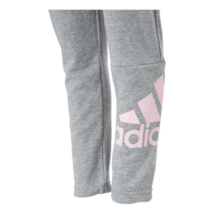 Adidas Girls Essentials Big Logo Pant Medium Grey Heather / Clear Pink