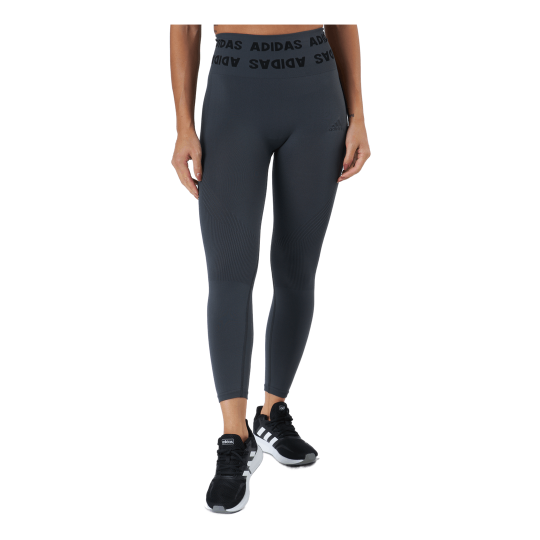 Training Branded Aeroknit 7/8 High Rise Tight Dgh Solid Grey