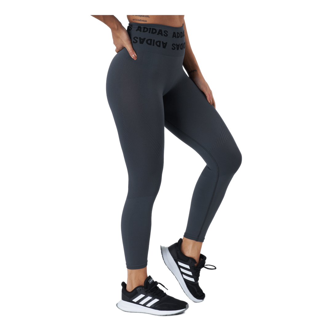 Training Branded Aeroknit 7/8 High Rise Tight Dgh Solid Grey