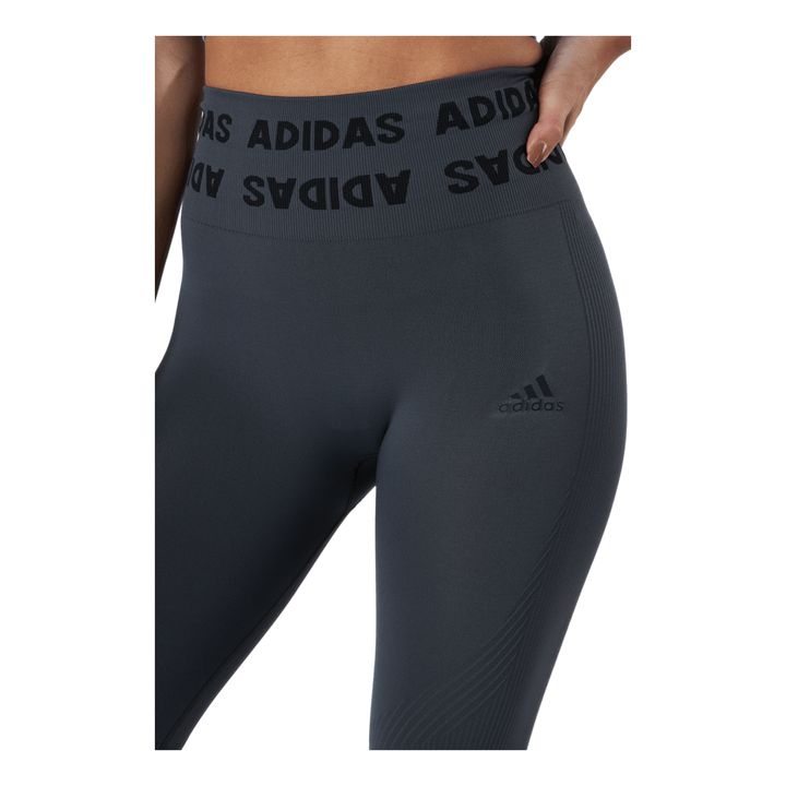 Training Branded Aeroknit 7/8 High Rise Tight Dgh Solid Grey