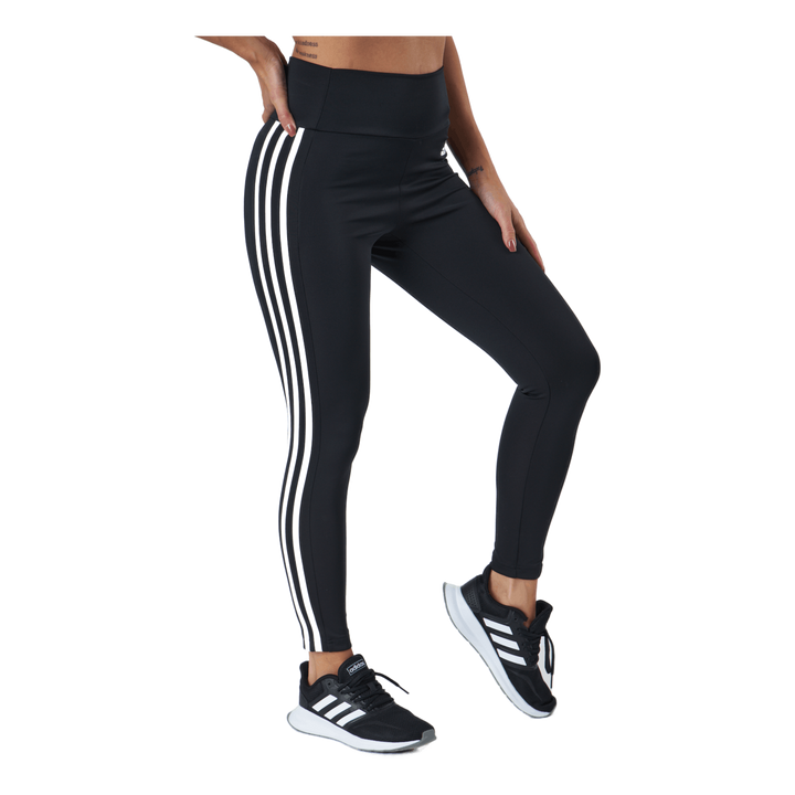 High Rise 3-Stripes 7/8 Tights Black / White