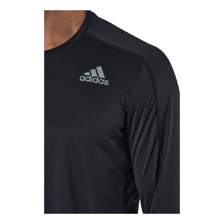 Adidas Own The Run Long Sleeve Tee M Black / Black