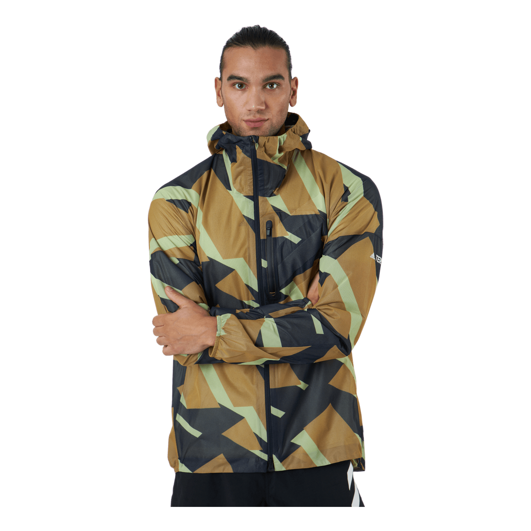 Terrex Agravic Graphic 2.5L Rain Jacket Mesa