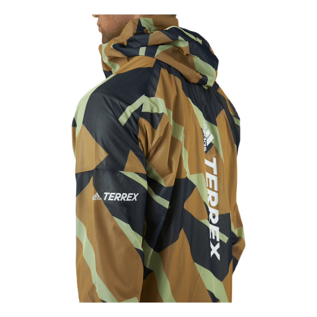 Terrex Agravic Graphic 2.5L Rain Jacket Mesa