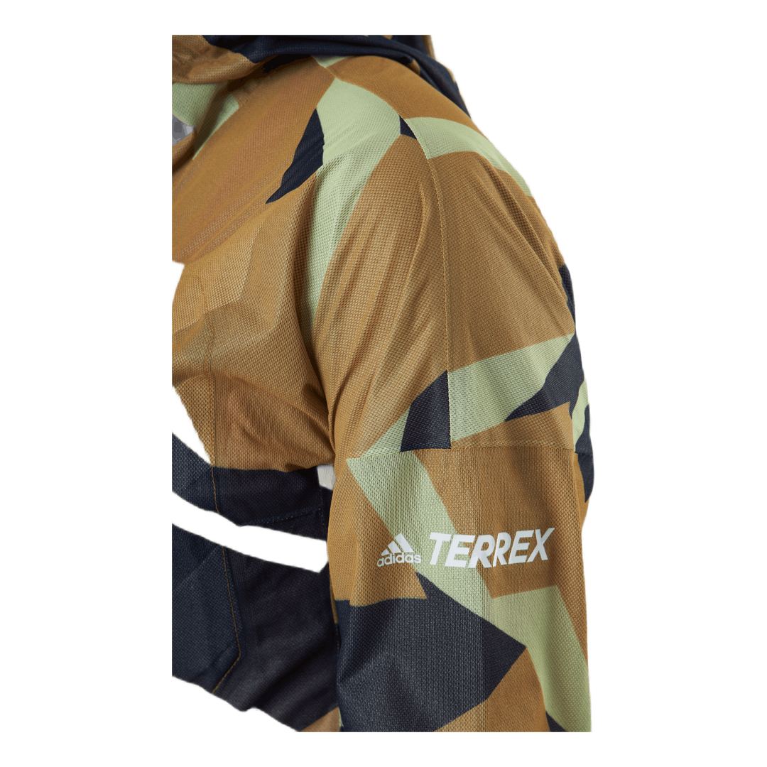 Terrex Agravic Graphic 2.5L Rain Jacket Mesa