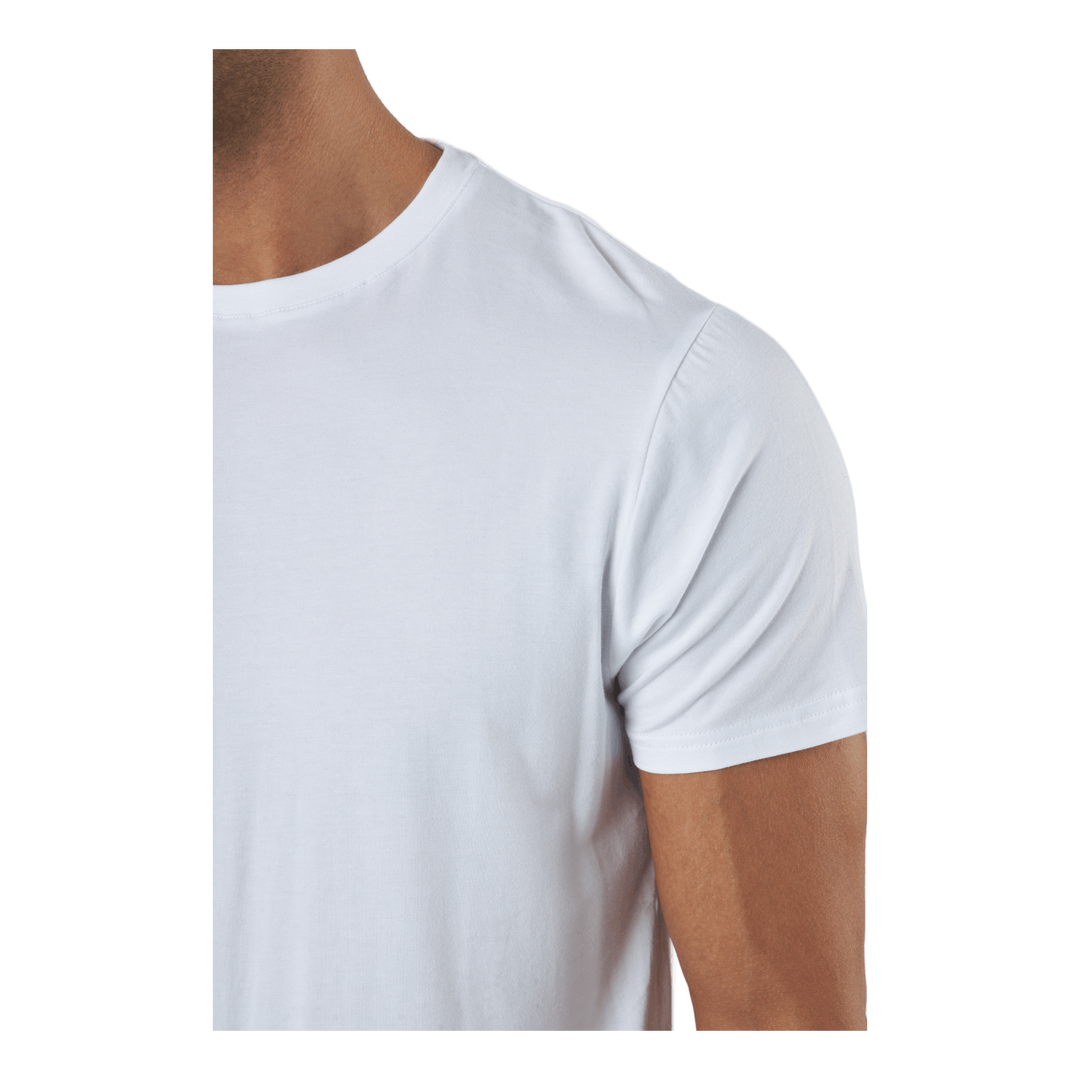 R-neck Tee Bamboo White