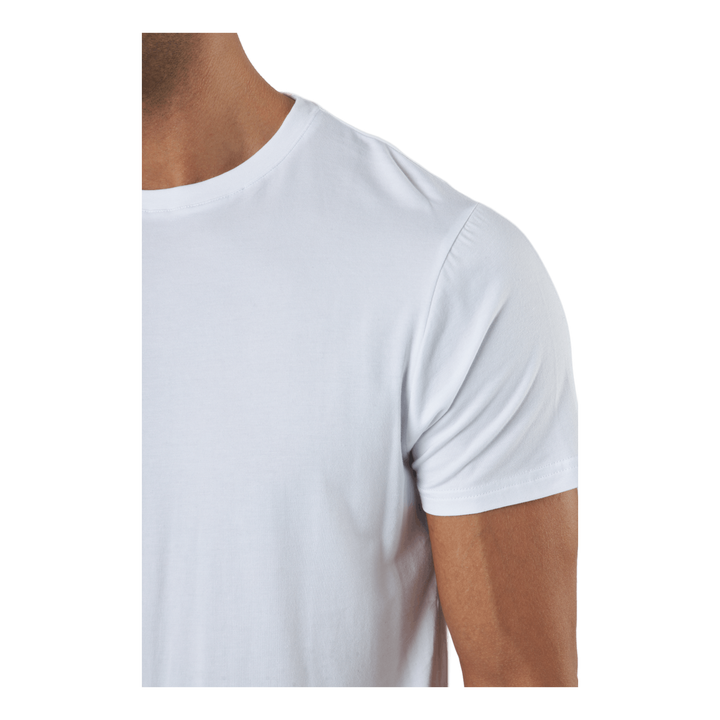 R-neck Tee Bamboo White