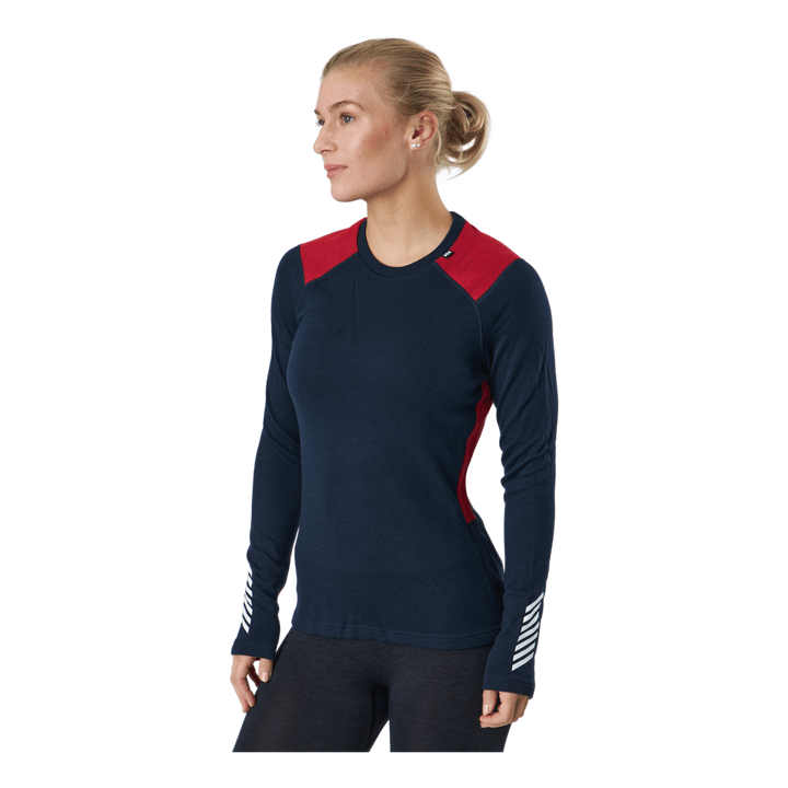 W Lifa Merino Midweight Crew 598 Navy