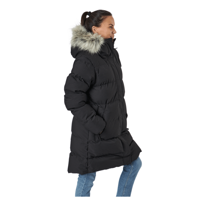 W Blossom Puffy P Black