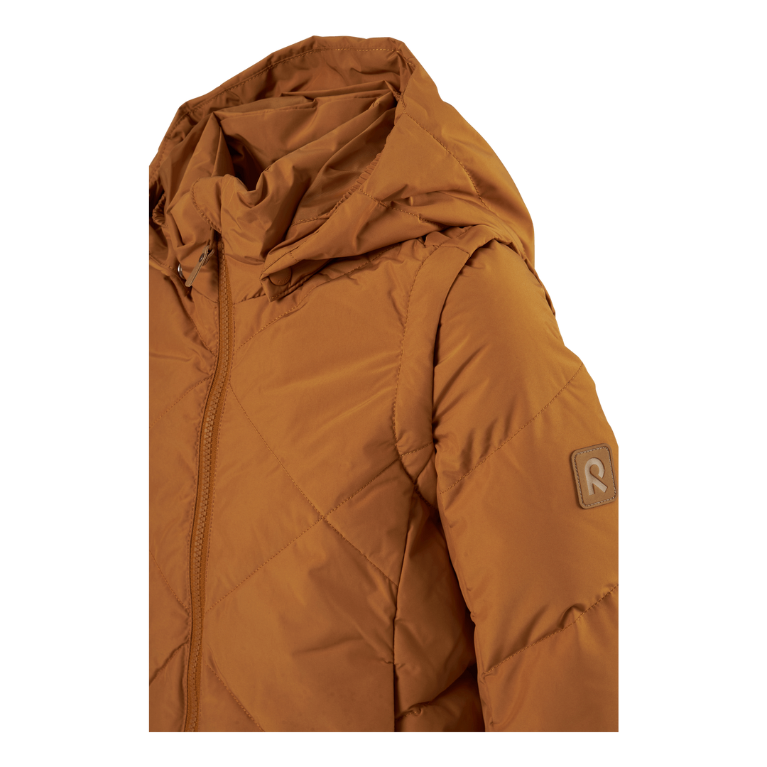 Down jacket Paahto Golden brown
