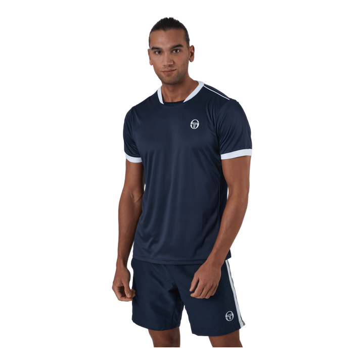 Club Tech T-shirt Navy/white