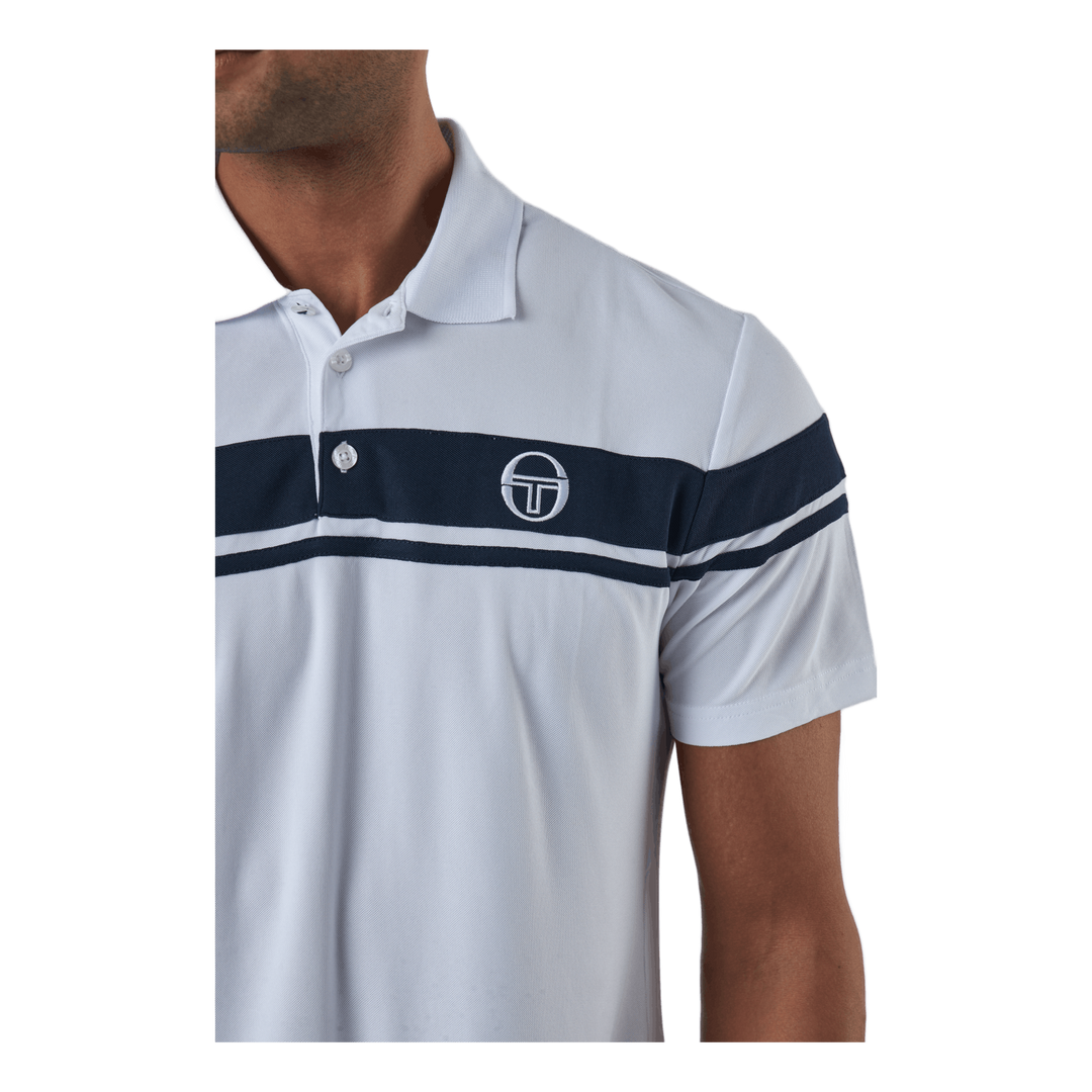 Young Line Pro Polo White/navy
