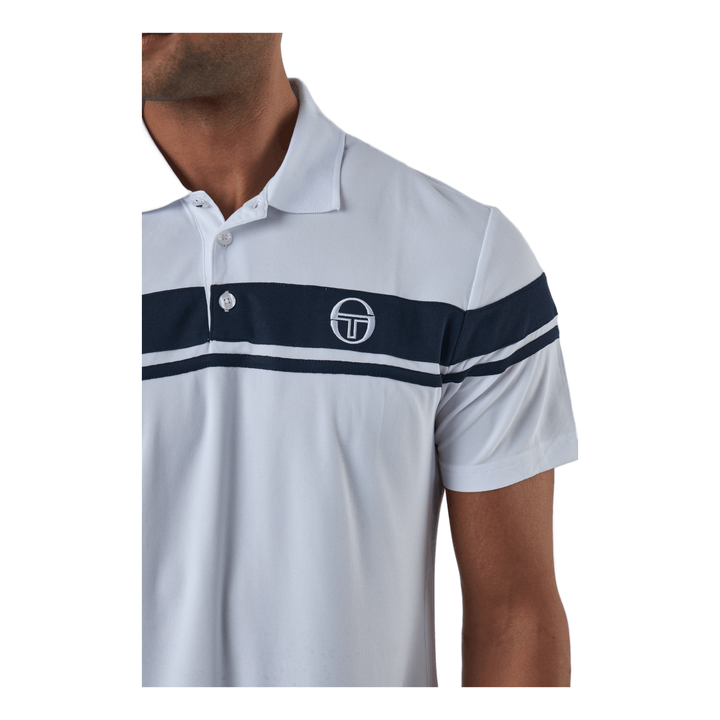 Young Line Pro Polo White/navy