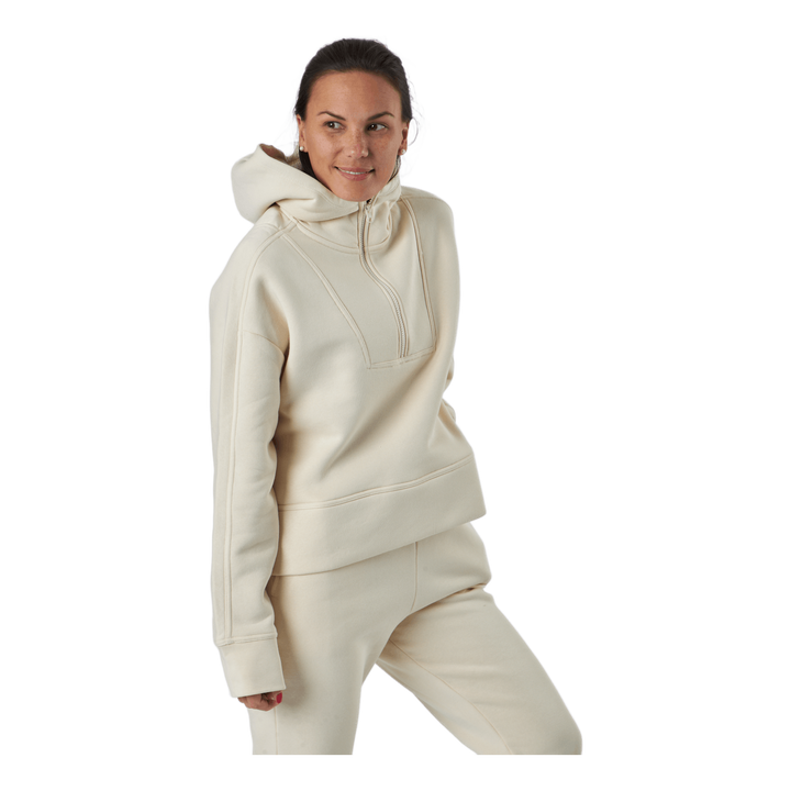 Oversized Zip Hood Light Sand