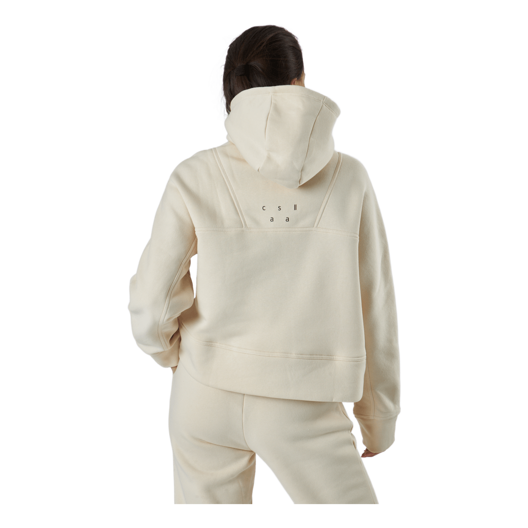 Oversized Zip Hood Light Sand