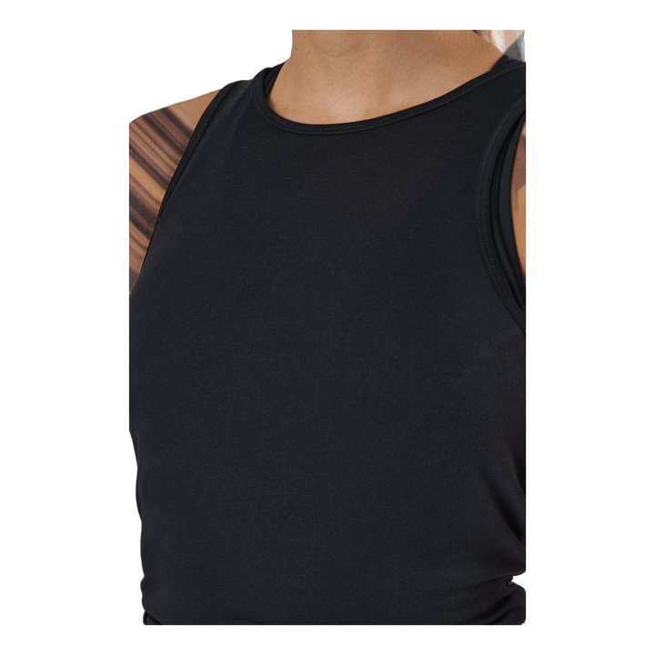 Tie Back Tank Black