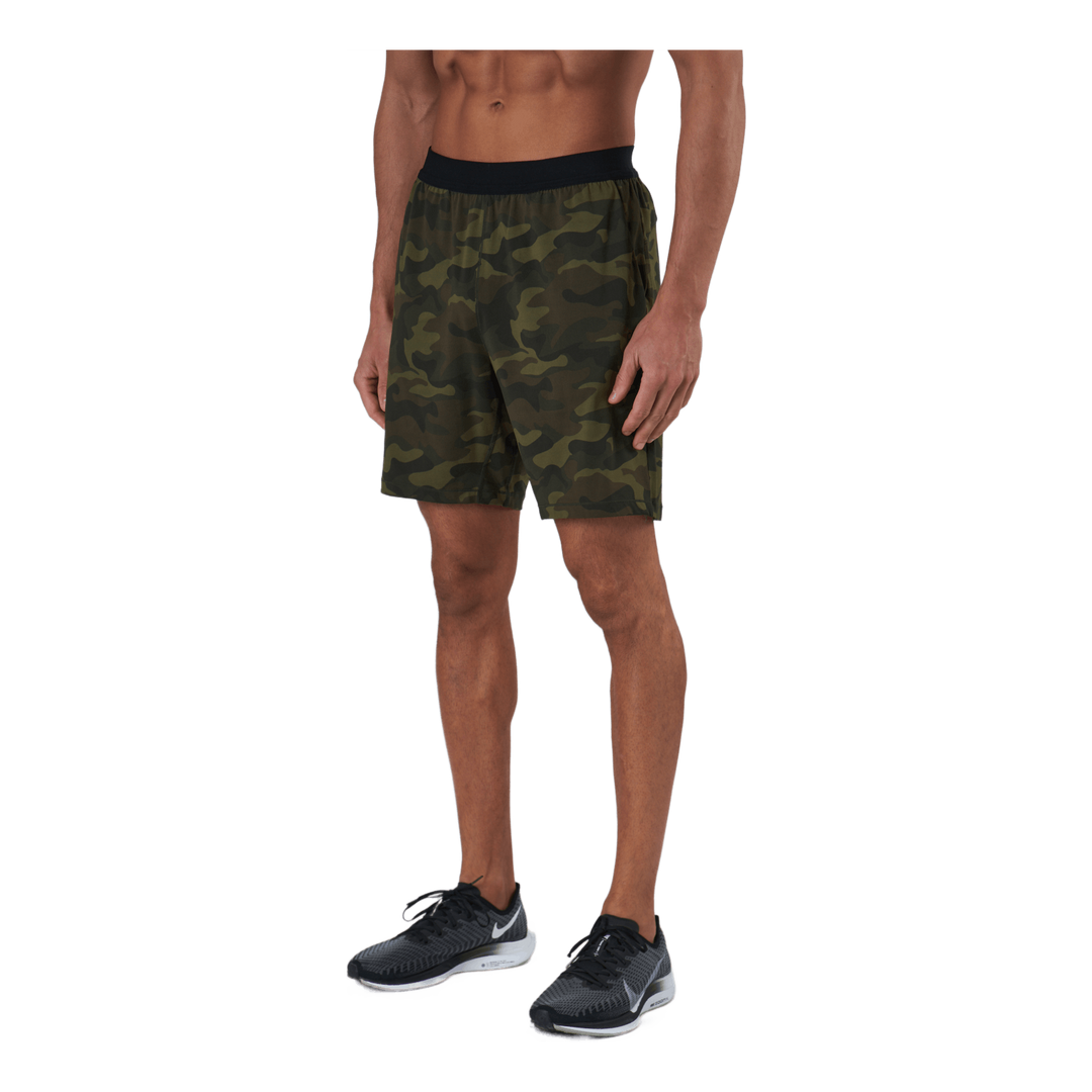 M Printed Elastic Shorts Action Green