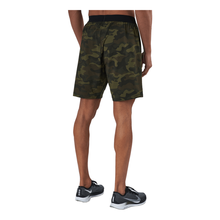 M Printed Elastic Shorts Action Green