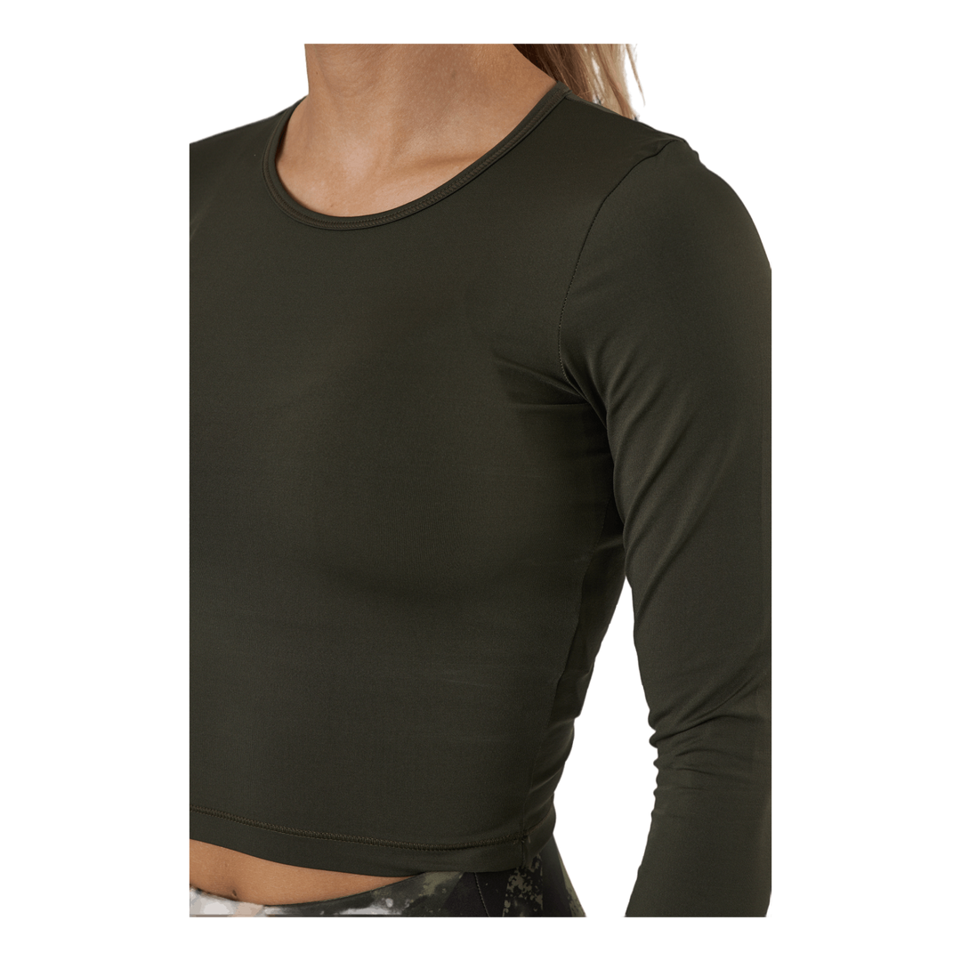 Crop Long Sleeve Forest Green