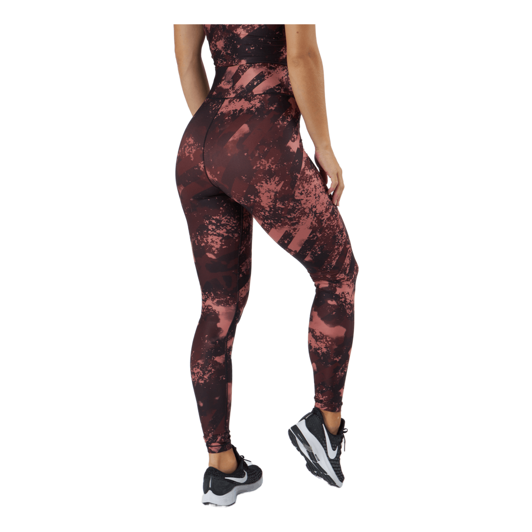 Printed Sport Tights Boost Red