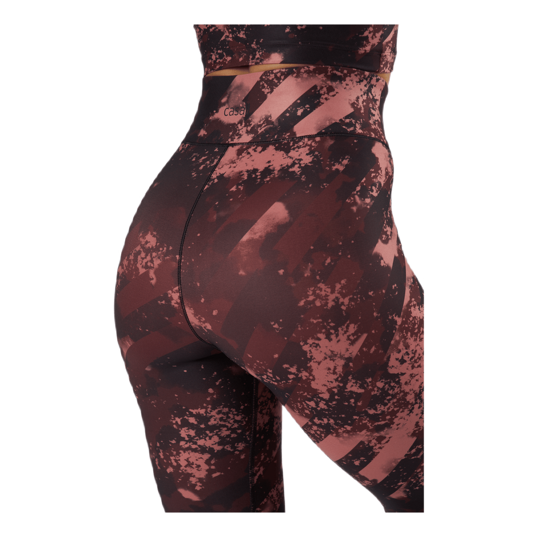 Printed Sport Tights Boost Red