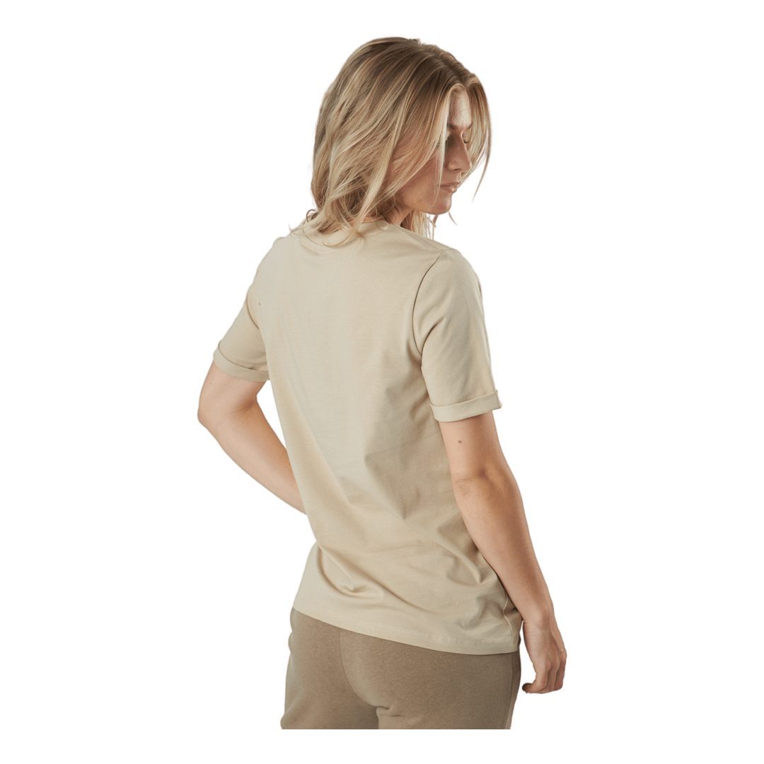 Pcria Ss Fold Up Solid Tee Noo White Pepper