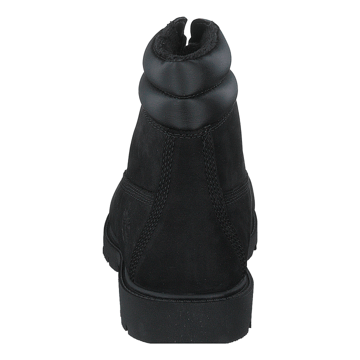 Linden Woods 6in Faux Fur Line Jet Black
