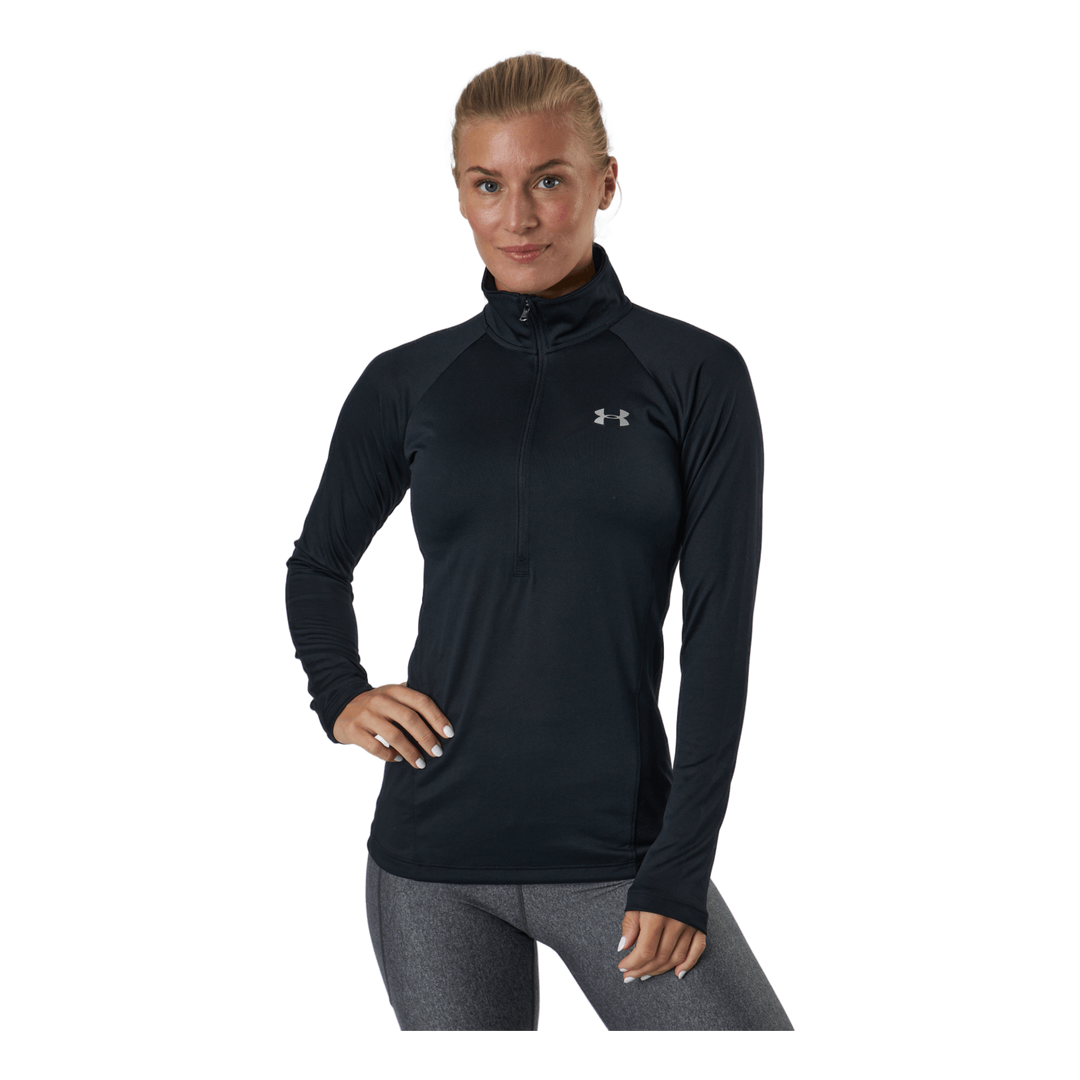 Tech 1/2 Zip - Solid Black