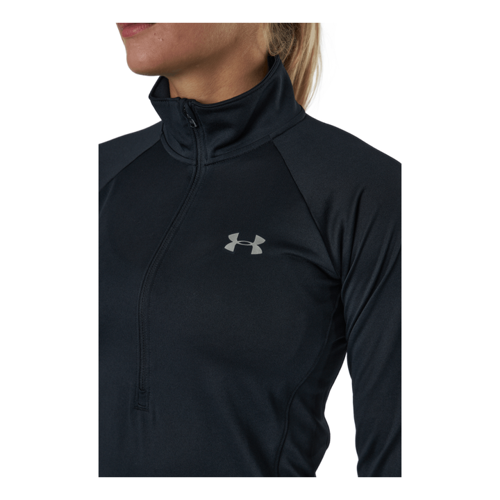 Tech 1/2 Zip - Solid Black