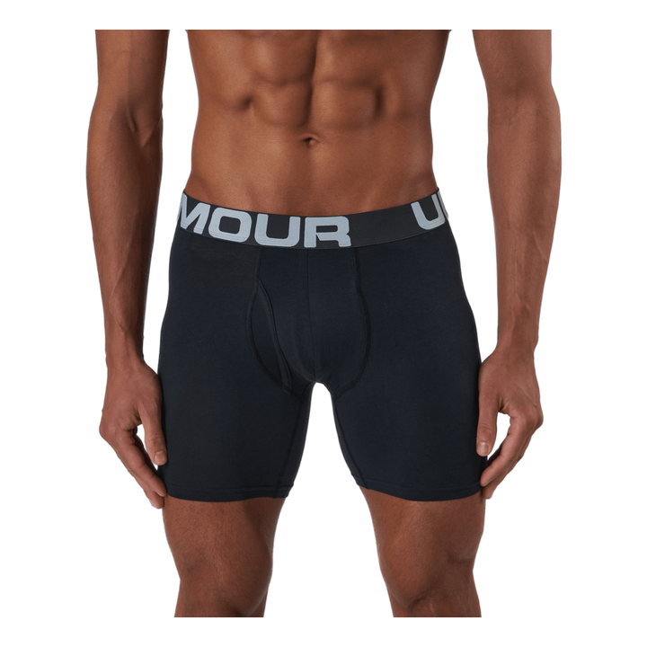 Ua Charged Cotton 6in 3 Pack Black