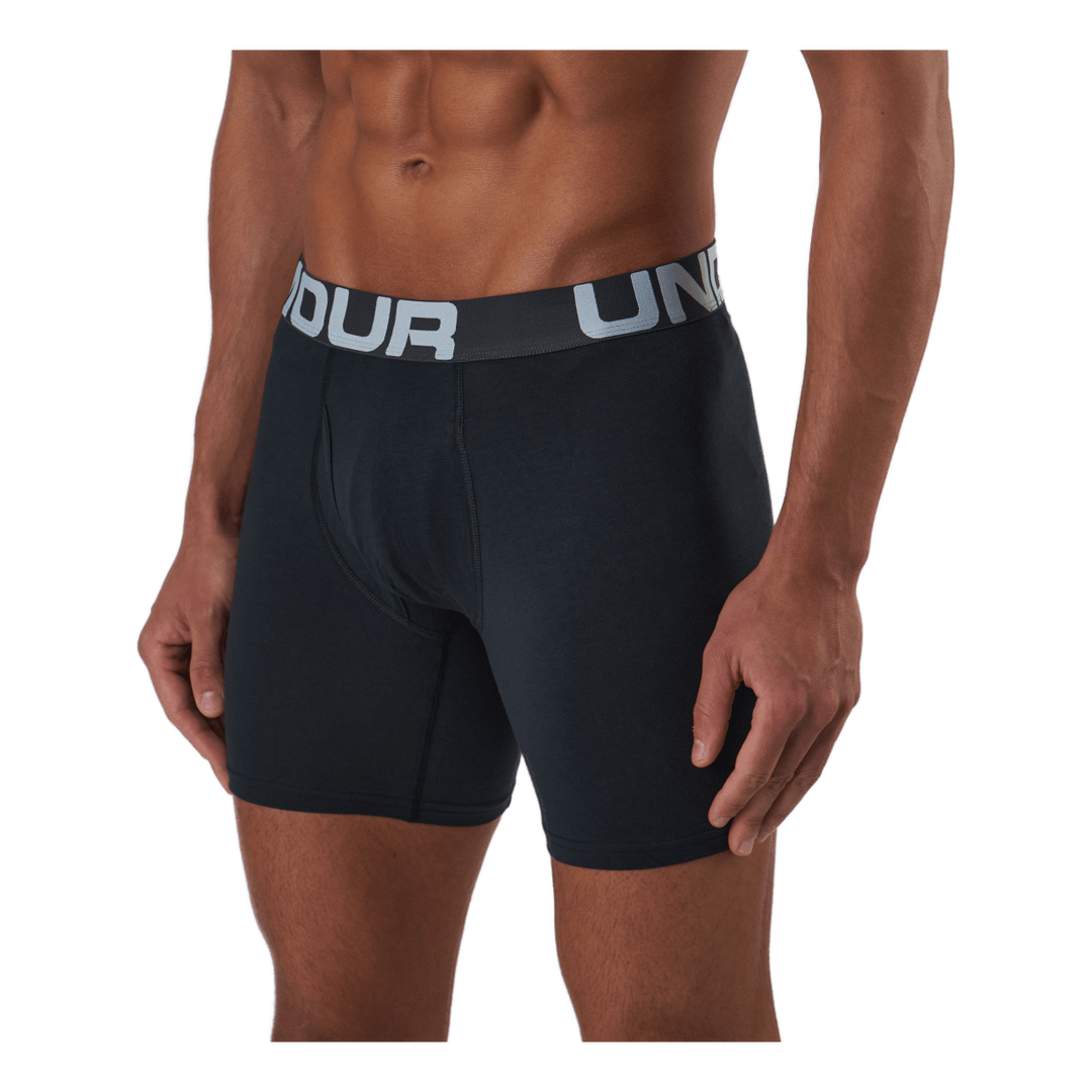 Ua Charged Cotton 6in 3 Pack Black