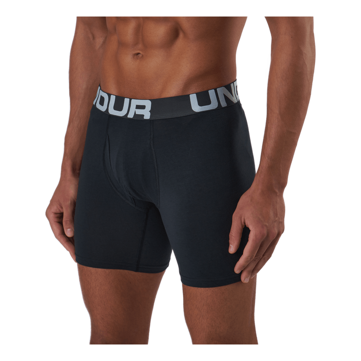 Ua Charged Cotton 6in 3 Pack Black