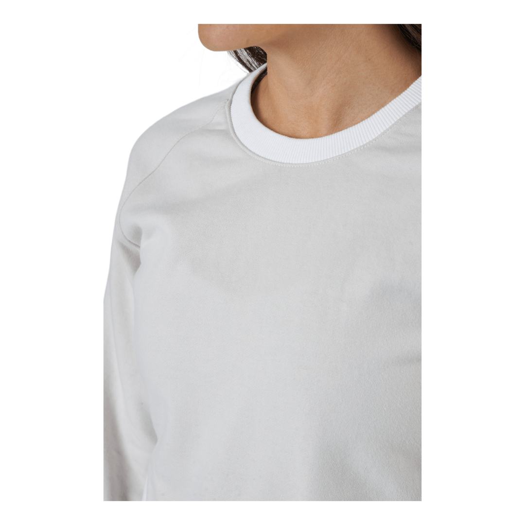 Linear Logo Sleeve Crew White Sand