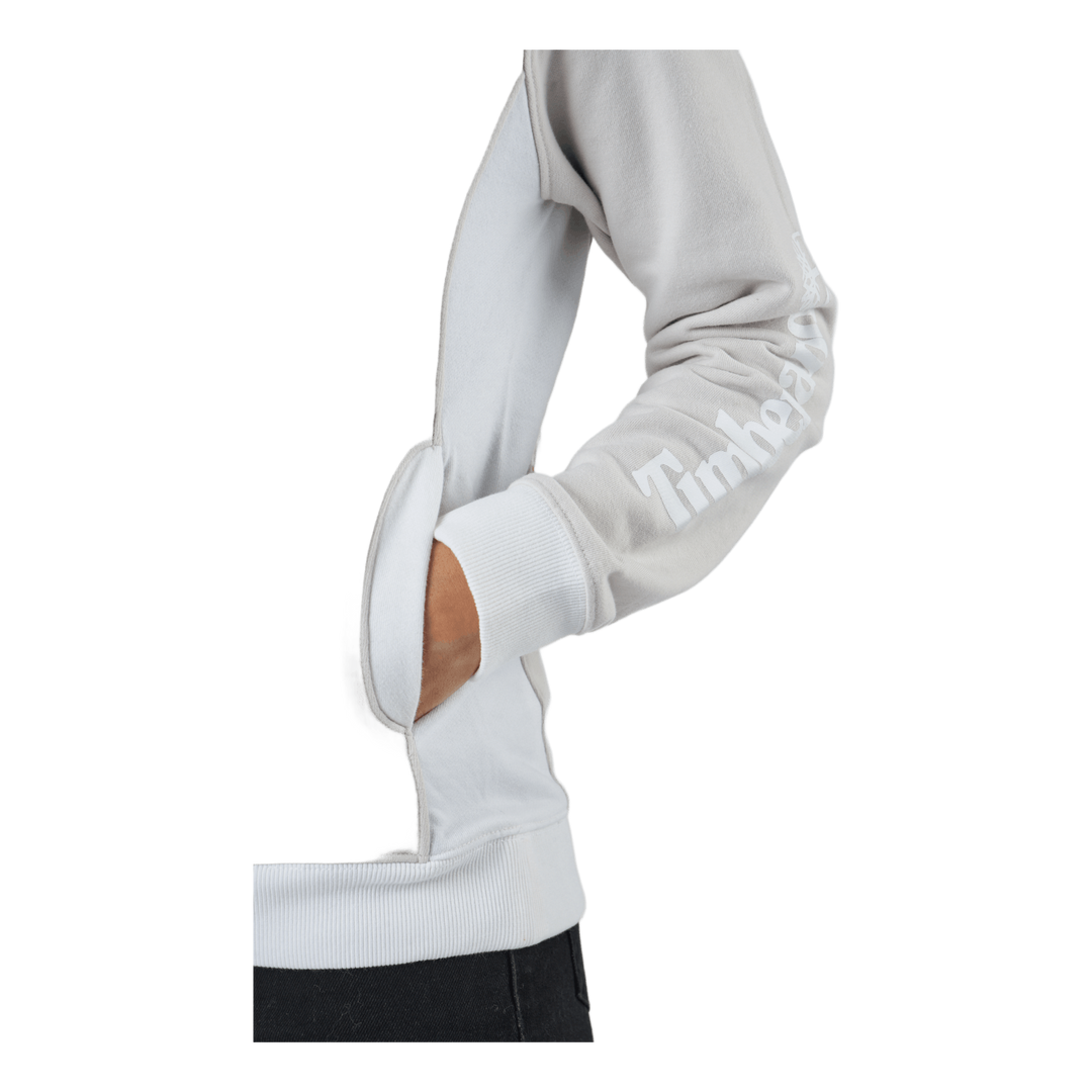 Linear Logo Sleeve Crew White Sand