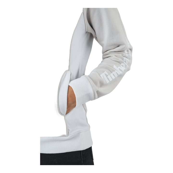 Linear Logo Sleeve Crew White Sand