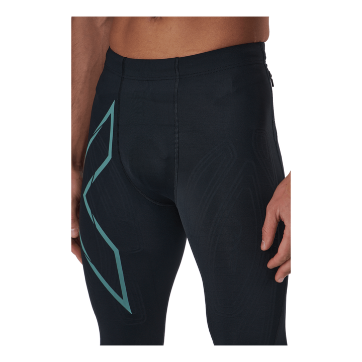 Light Speed Compression Tight Black/silver Sage Reflective