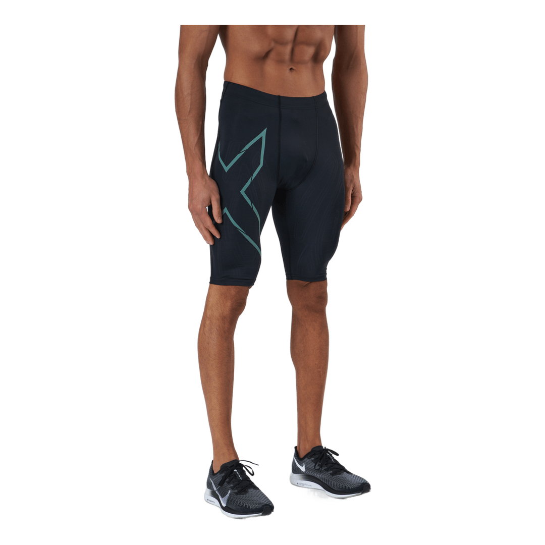 Light Speed Compression Short Black/silver Sage Reflective
