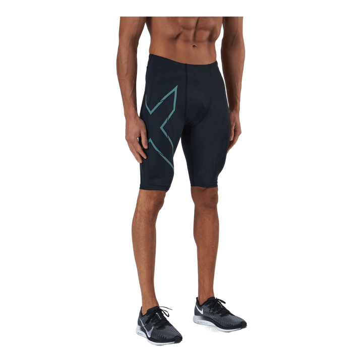 Light Speed Compression Short Black/silver Sage Reflective